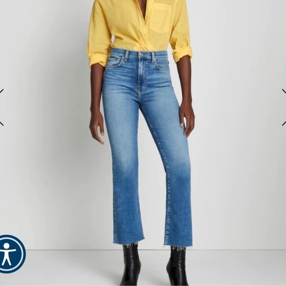 7 For All Mankind Denim - 7 For All Mankind Light Blue Ankle Jeans